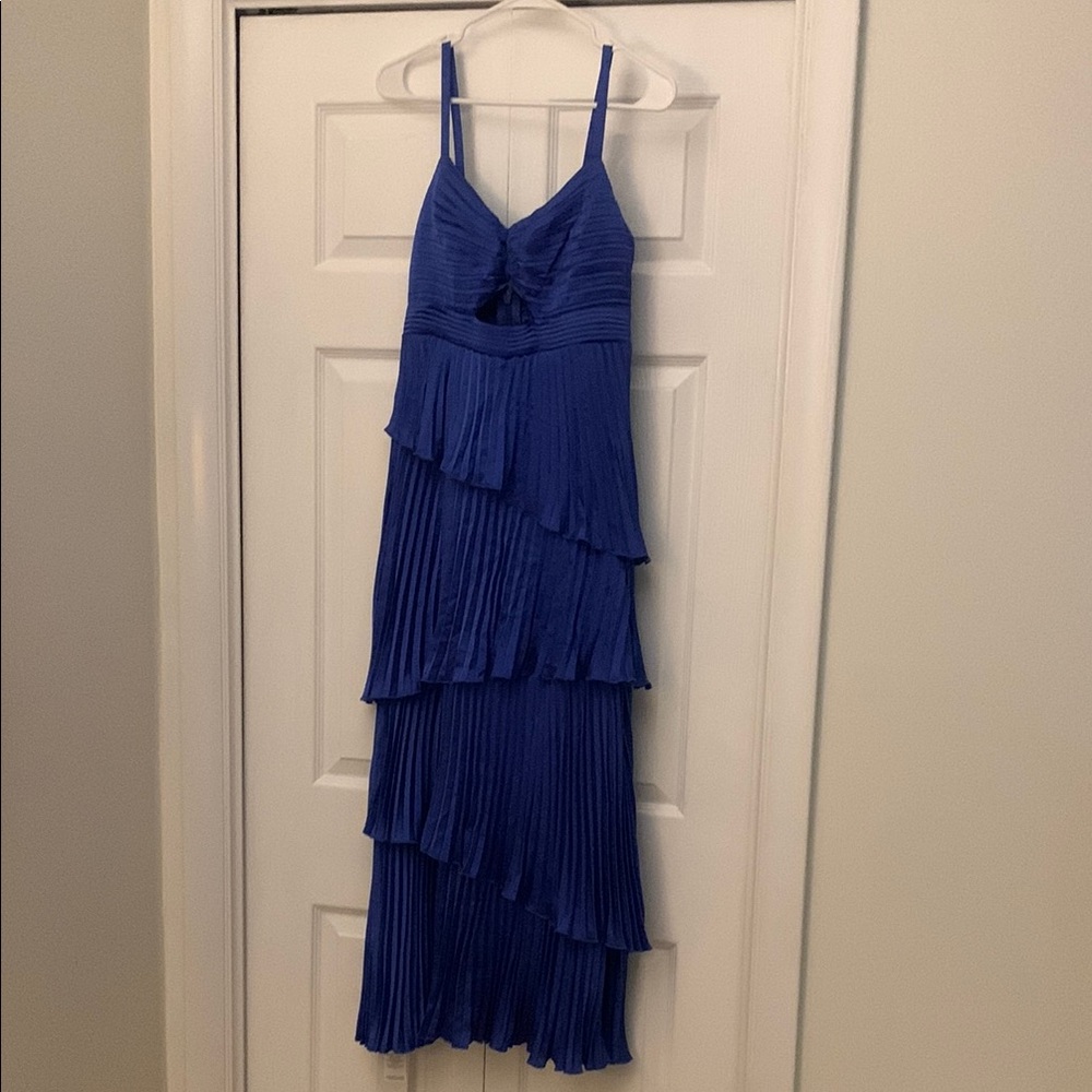 Abercrombie & Fitch Blue Tiered High Low Sundress